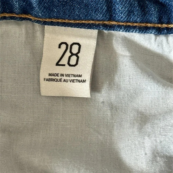 BDG Jeans Womens 28 Crinkle Blue Wash High Rise Loose Straight Leg Casual Denim - Picture 15 of 16